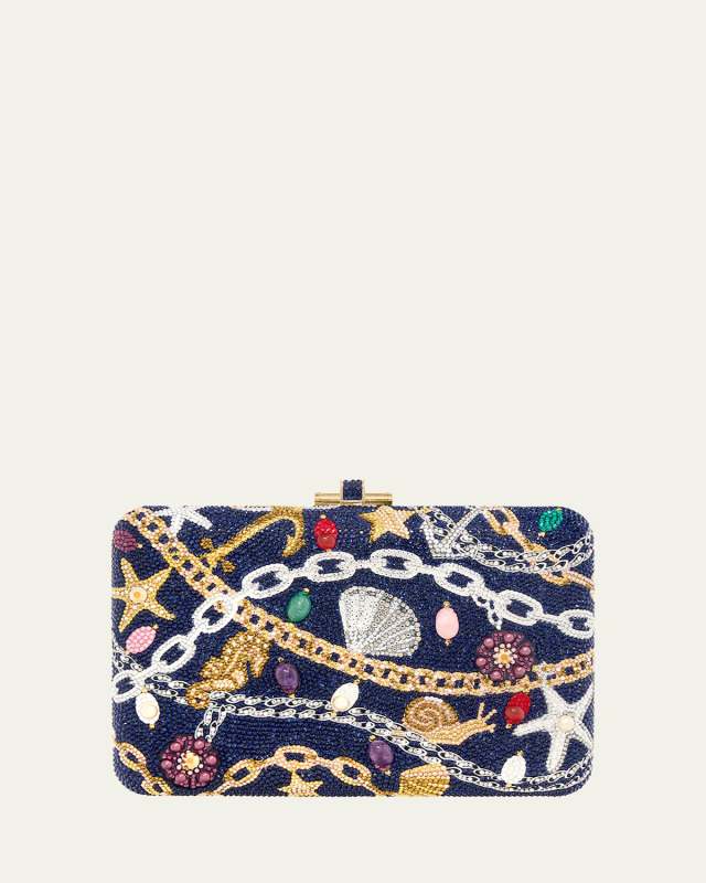 Nautical Chains Crystal Clutch Bag